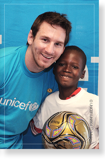 유니세프 국제 친선대사 리오넬 메시