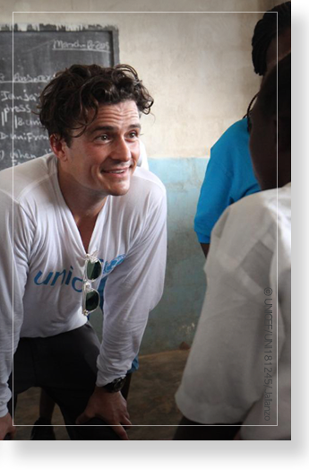 유니세프 국제 친선대사 올랜도 블룸